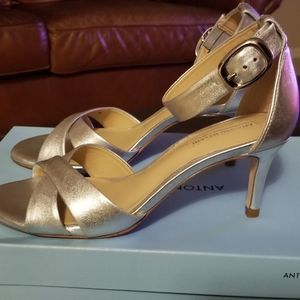 Atonio Melani Silver Dress Sandal